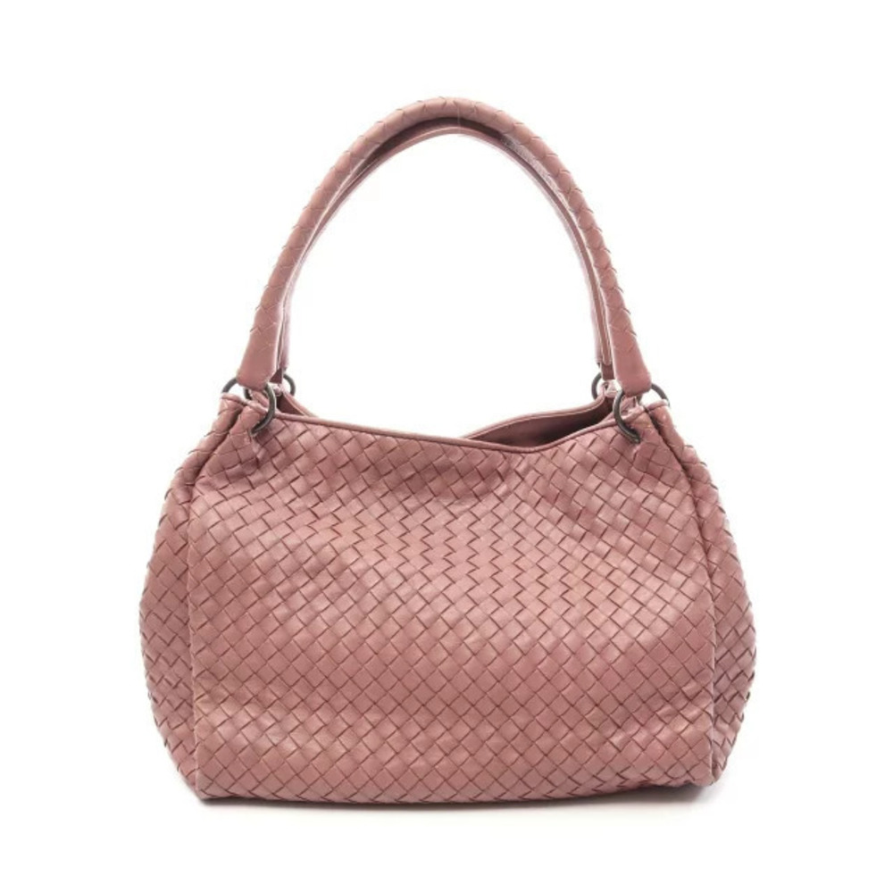 Bottega Veneta Intrecciato Tote Bag Leather Pink